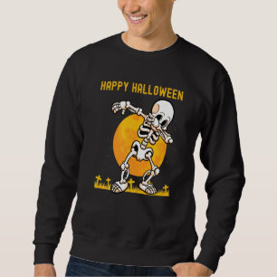 Sudadera Feliz Halloween Cute asusta Dabbing Moon C