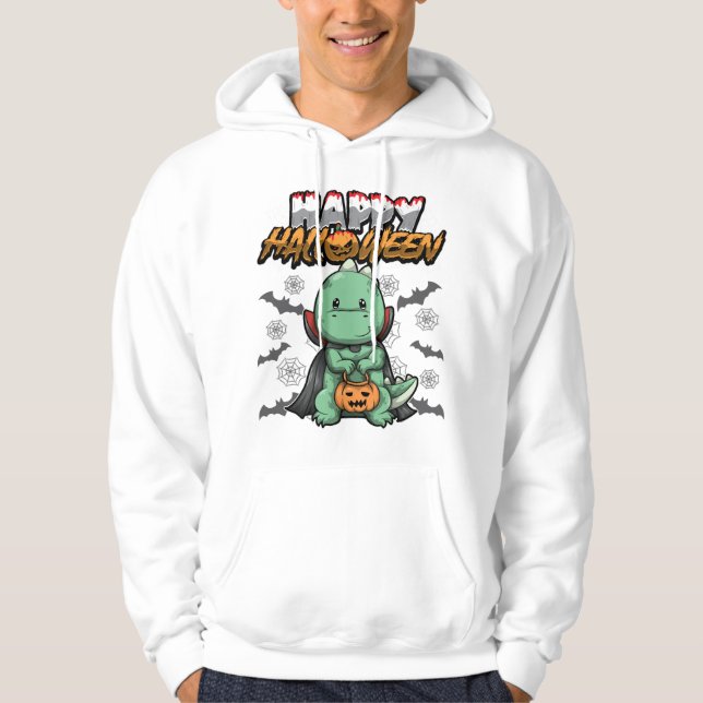 Sudadera Feliz Halloween Dragón Disfrazado (Anverso)