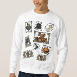 Sudadera Feliz Halloween en Blanco