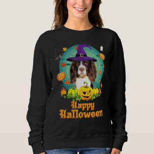 Sudadera Feliz Halloween English Springer Spaniel Perro Cal