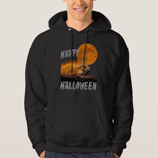 Sudadera Feliz Halloween Iguana Lizard Reptile T (Anverso)
