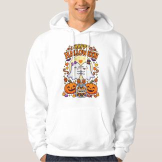 Sudadera Feliz Halloween Pareja de Fantasmas Lindos con Tar