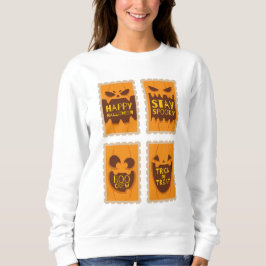 Sudadera Feliz Halloween Spookan Retro Calabaza Boo Crew