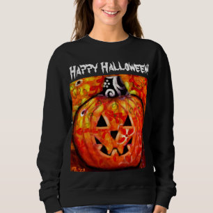 Sudadera Feliz Halloween Whimsical Jack-O-Lantern