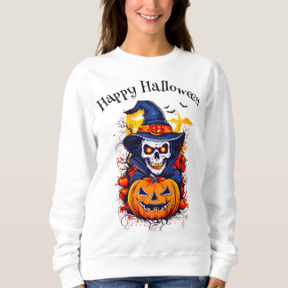 Sudadera Feliz Halloween Witch Pumpkin Bats