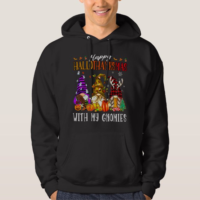 Sudadera Feliz Hallowthanksmas con mis nómadas Graciosa Cui (Anverso)