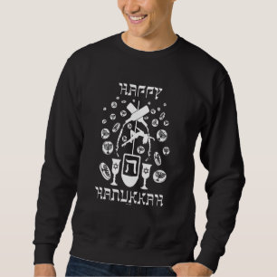 Sudadera Feliz Hanukkah Chanukah Matzo Ball Gelt Dreidel Me