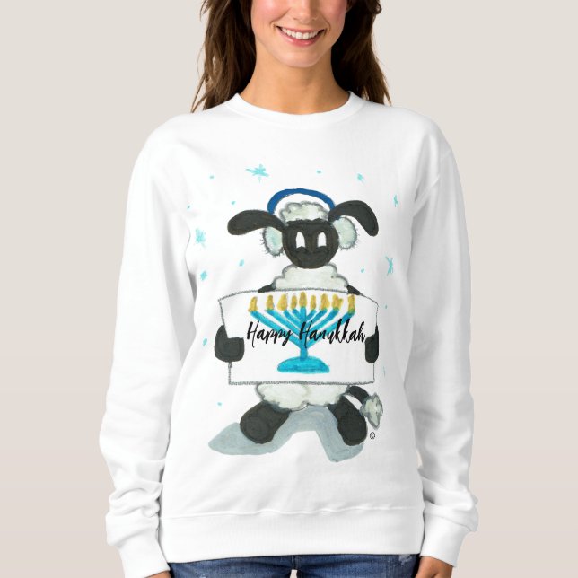 Sudadera Feliz Hanukkah Hensly Long Sleeve Tee-Shirt (Anverso)