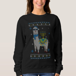 Sudadera Feliz Hanukkah Llama Menorah Shirte Cute Alpaca Ch