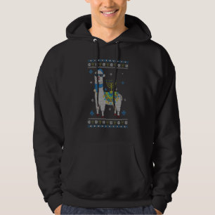 Sudadera Feliz Hanukkah Llama Menorah Shirte Cute Alpaca Ch