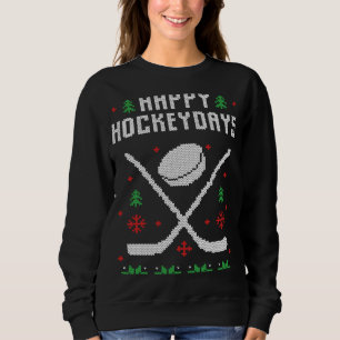 Sudadera Feliz Hockeydays Navidad jugador de hockey Gran Gr