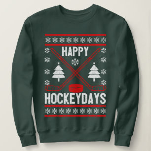 Sudadera Feliz Hockeydays Navidades divertidos jugador de h