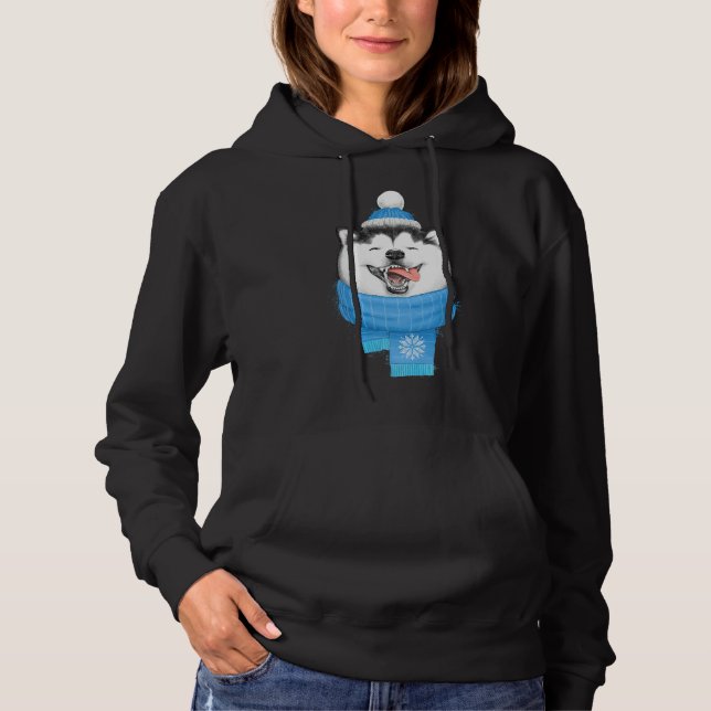 Sudadera Feliz Husky (Anverso)