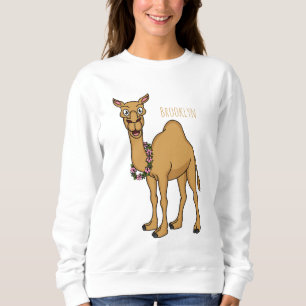 Sudadera Feliz ilustracion de personalizado de camello