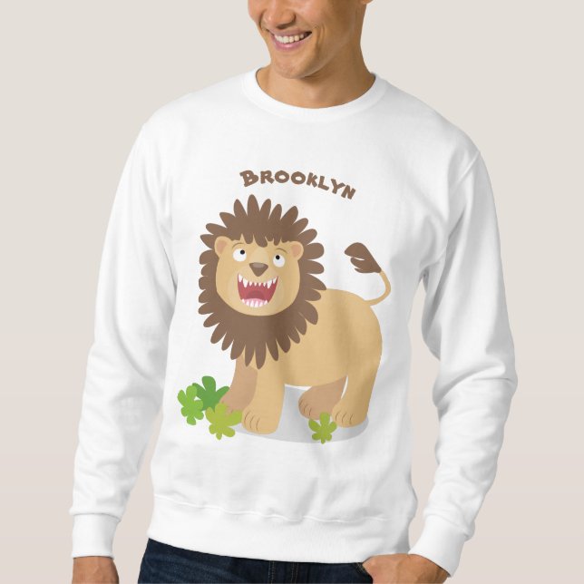 Sudadera Feliz ilustracion personalizado ruidoso (Anverso)