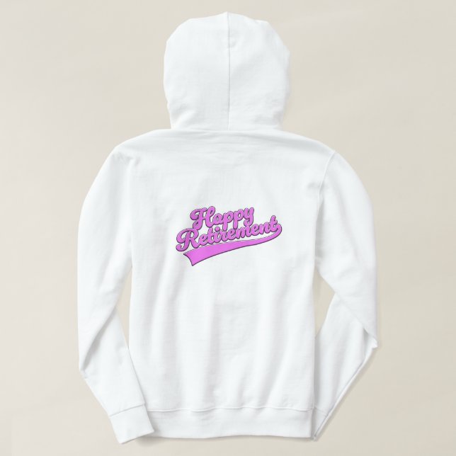 Sudadera Feliz Jubilación (Reverso del diseño)