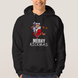 Sudadera Feliz Kickmas Karate Santa Familia coincidiendo Pa
