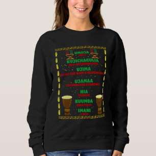 Sudadera Feliz Kwanzaa Siete Principios De Kwanzaa África H
