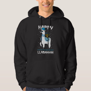 Sudadera Feliz Llamakkah Llama Judío Lindo Gafas De Sol Jan