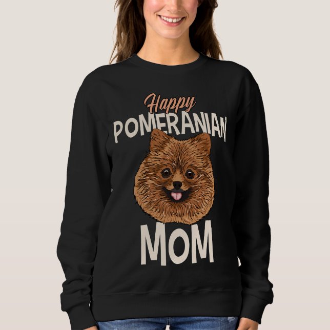 Sudadera Feliz mamá de Pomerania (Anverso)