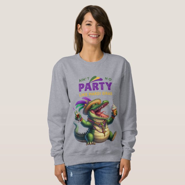 Sudadera Feliz Mardi Gras (Anverso completo)
