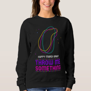 Sudadera Feliz Mardi Gras Beads Sweatshirt