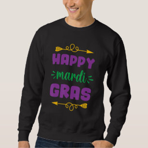 Sudadera Feliz Mardi Gras Divertido Mardi Gras Fiesta para 