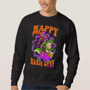 Sudadera Feliz Mardi Gras Yu2019todos Batería Traje de Coco