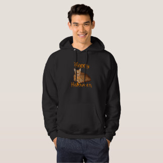 Sudadera Feliz Naranja de Halloween sin miedo Tabby Cat