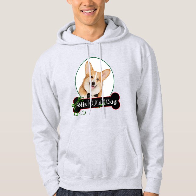 Sudadera Feliz Naughty Corgi (Anverso)