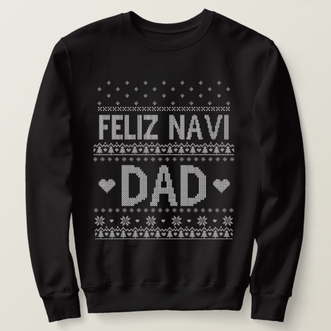 Sudadera Feliz Navi Papá Feo Navidad (Anverso del diseño)
