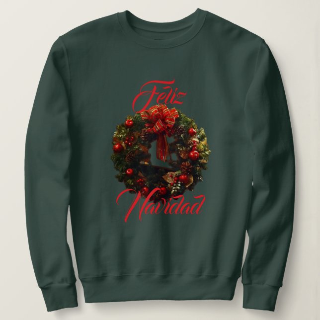Sudadera "Feliz Navidad" (Anverso del diseño)