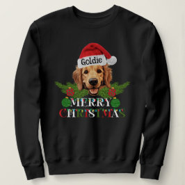 Sudadera Feliz Navidad a la persona del Golden Retriever
