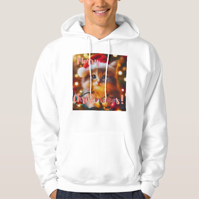 Sudadera Feliz Navidad a los michis! Gato (Anverso)