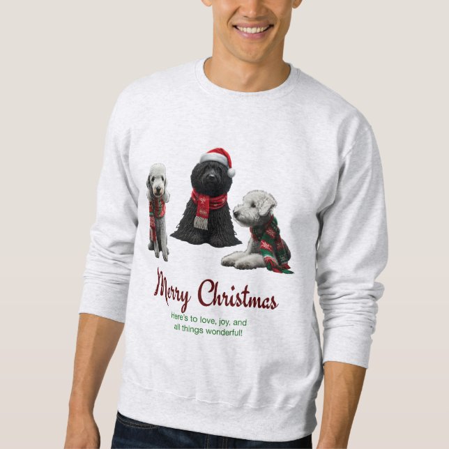 Sudadera Feliz Navidad a los perros (Anverso)