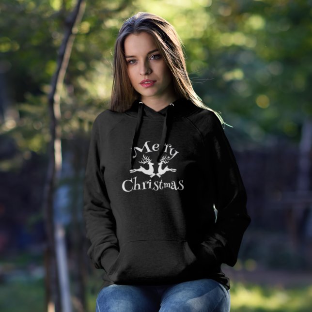 Sudadera Feliz Navidad a los renos blancos (Subido por el creador)