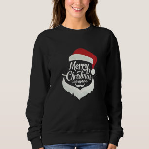 Sudadera "Feliz Navidad a todos - Santa Hat y la barba