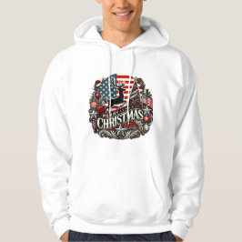 Sudadera Feliz Navidad al estilo americano