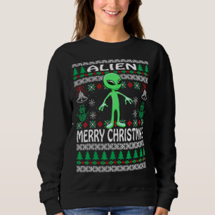 Sudadera Feliz Navidad Alien UGLY Xmas Niños Pajama Adolesc
