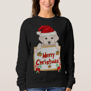 Sudadera ¡Feliz Navidad Amarillo Labrador Recuperador Cacho