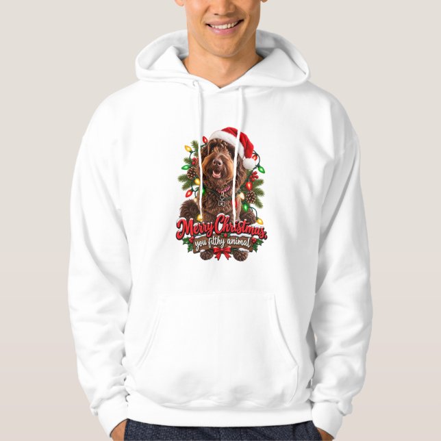 Sudadera Feliz Navidad Animal Suciedad (Anverso)