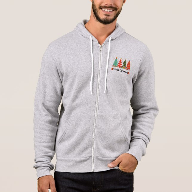 Sudadera Feliz Navidad Árboles (Anverso)