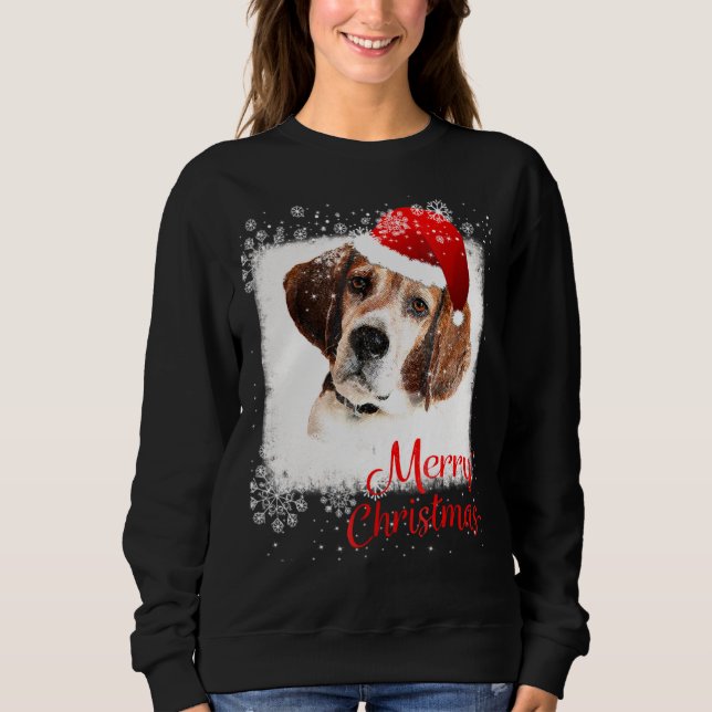 Sudadera Feliz Navidad Beagle (Anverso)