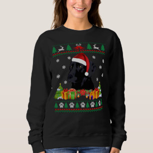 Sudadera Feliz Navidad Black Lab Perro Sueño dulce Santa C