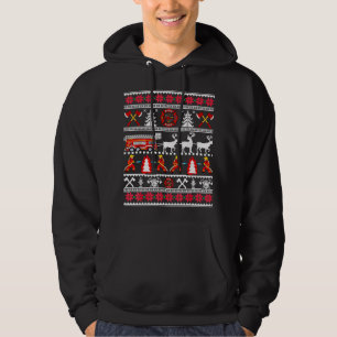 Sudadera Feliz Navidad Bombero Bombero Camión Bombero Bombe