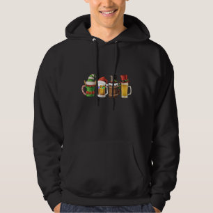 Sudadera Feliz Navidad Cervezas Bebiendo Santa Beer Lover
