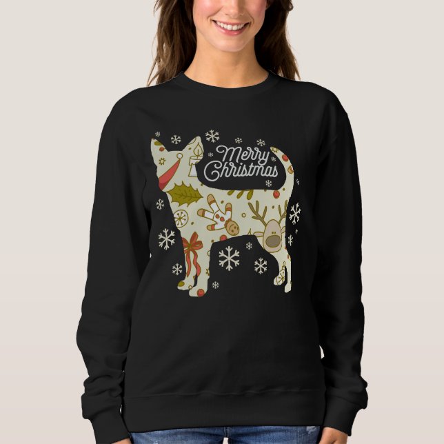 Sudadera Feliz Navidad Chihuahua (Anverso)