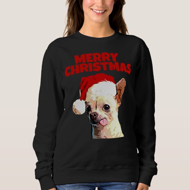 Sudadera Feliz Navidad Chihuahua (Anverso)