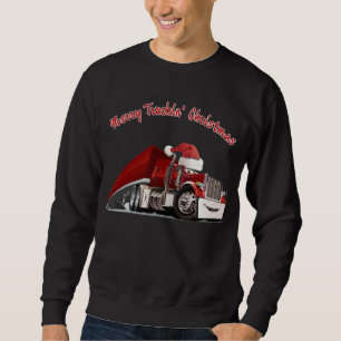Sudadera Feliz Navidad con camiones