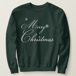 Sudadera Feliz Navidad con copos de nieve